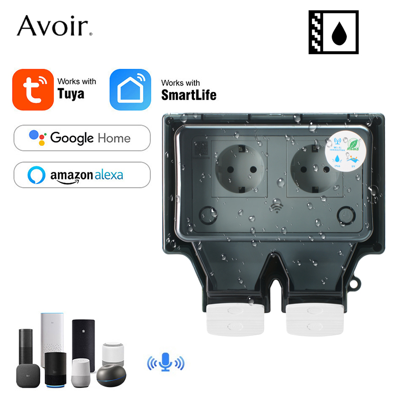 Outdoor Power Inlet Box - Avoir Tuya Tường Điện Ổ Cắm
