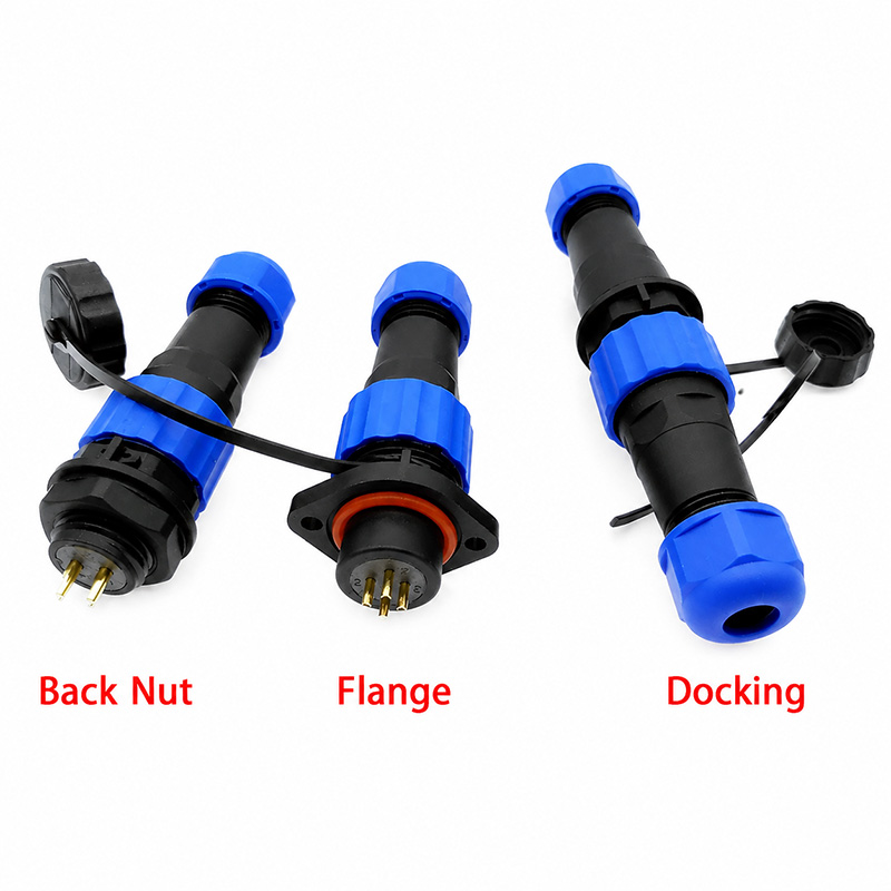 Outdoor Power Inlet Box - SP16 IP68 Waterproof Connector 2 3