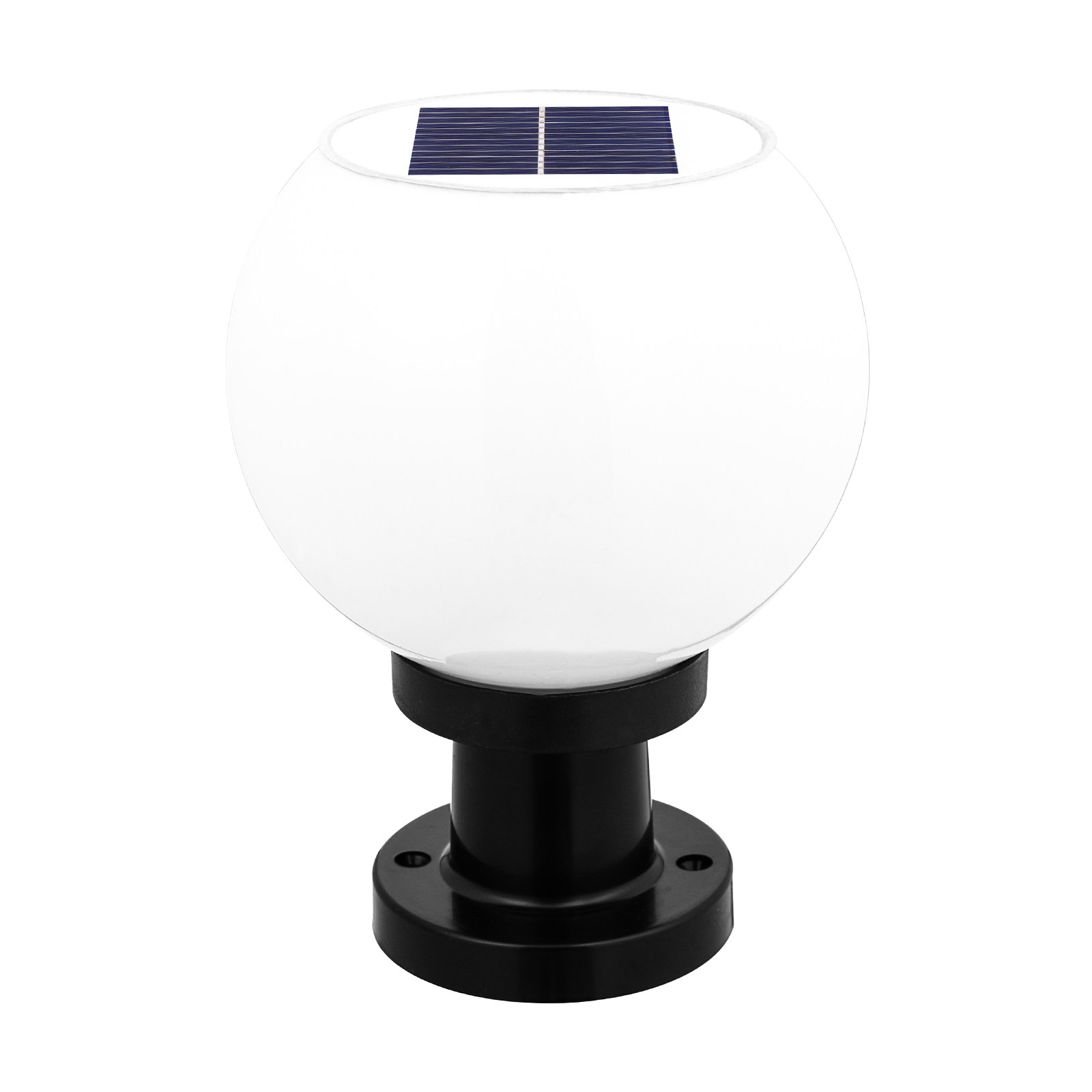 Outdoor Power For Lights - 1 Solar Powered Round LED Wall