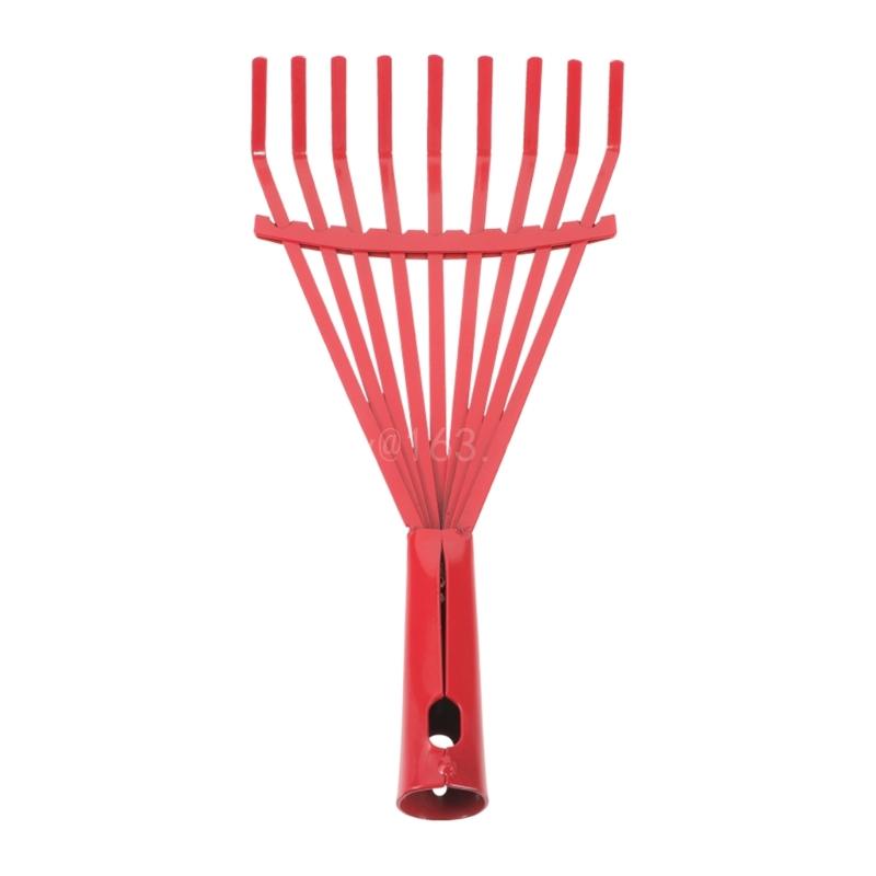 Outdoor Power Broom - Carbon Steel Grass Rake Hand Rake