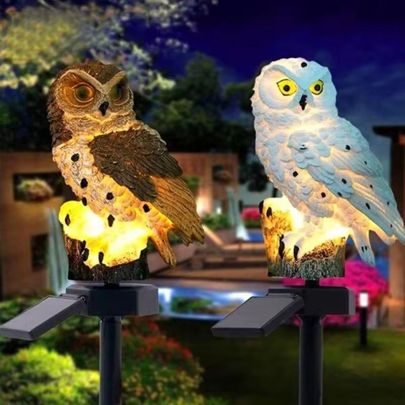 Solar Owl Garden Stake Lights  - đánh giá và giá Outdoor Yard Power Stake