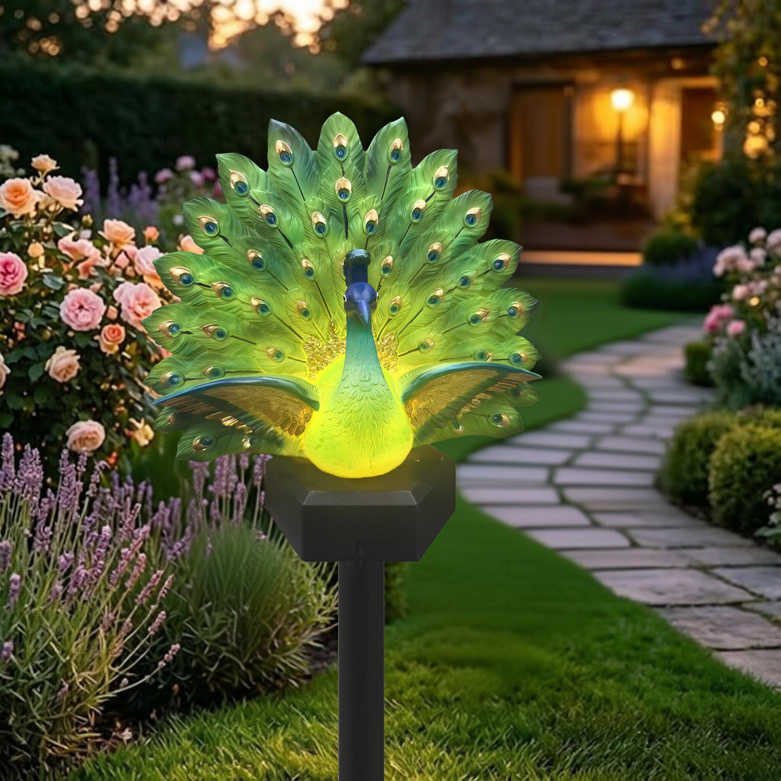 Solar Powered Bird Decor Solar - đánh giá và giá Outdoor Yard Power Stake