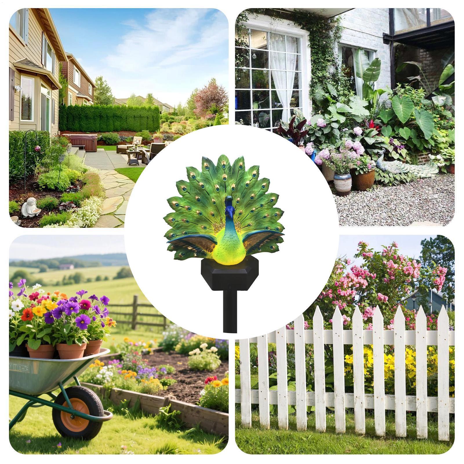 Solar Powered Bird Decor Solar - đánh giá và giá Outdoor Yard Power Stake