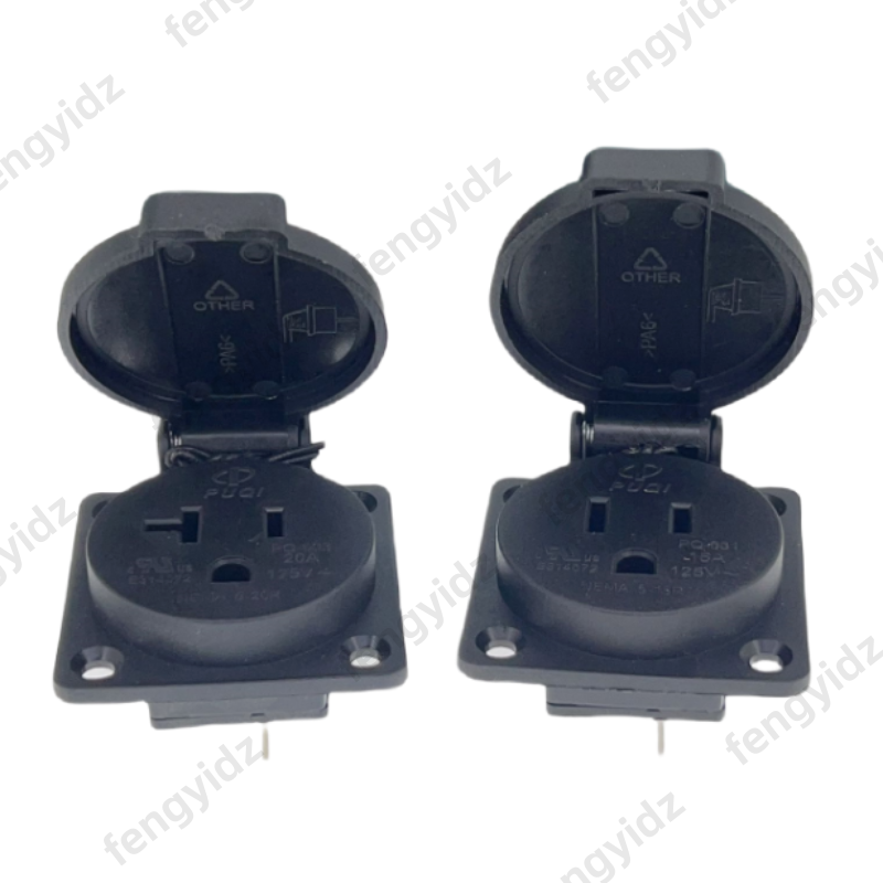 Black 125V 15A 20A IP44 CE Ame - đánh giá và giá Outdoor Power Outlet Waterproof