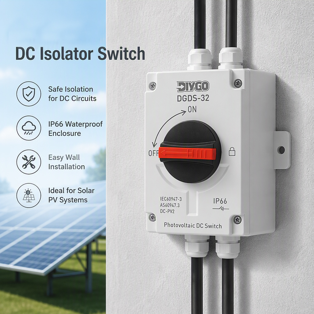 Rotation Handle DC Photovoltai - đánh giá và giá Outdoor Power Disconnect