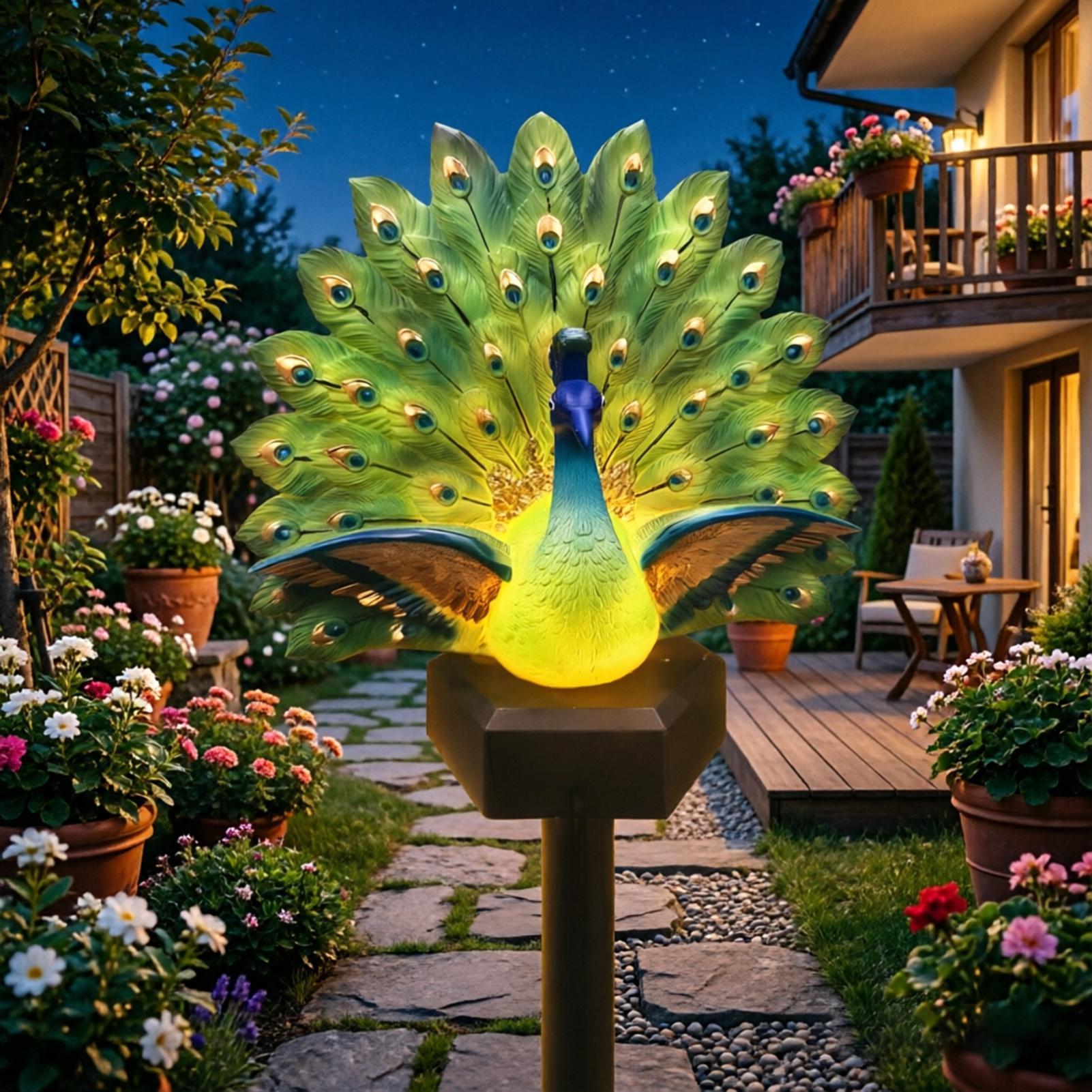 Solar Bird Garden Sculpture So - đánh giá và giá Outdoor Yard Power Stake