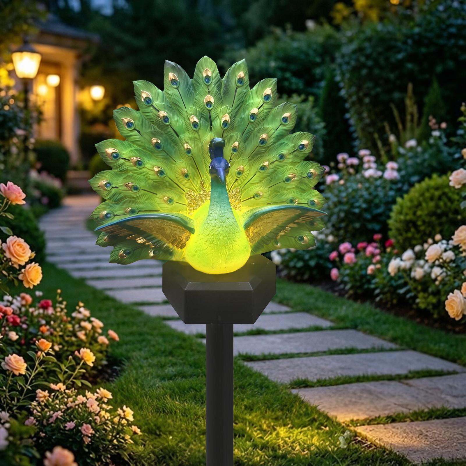 Solar Bird Garden Sculpture So - đánh giá và giá Outdoor Yard Power Stake