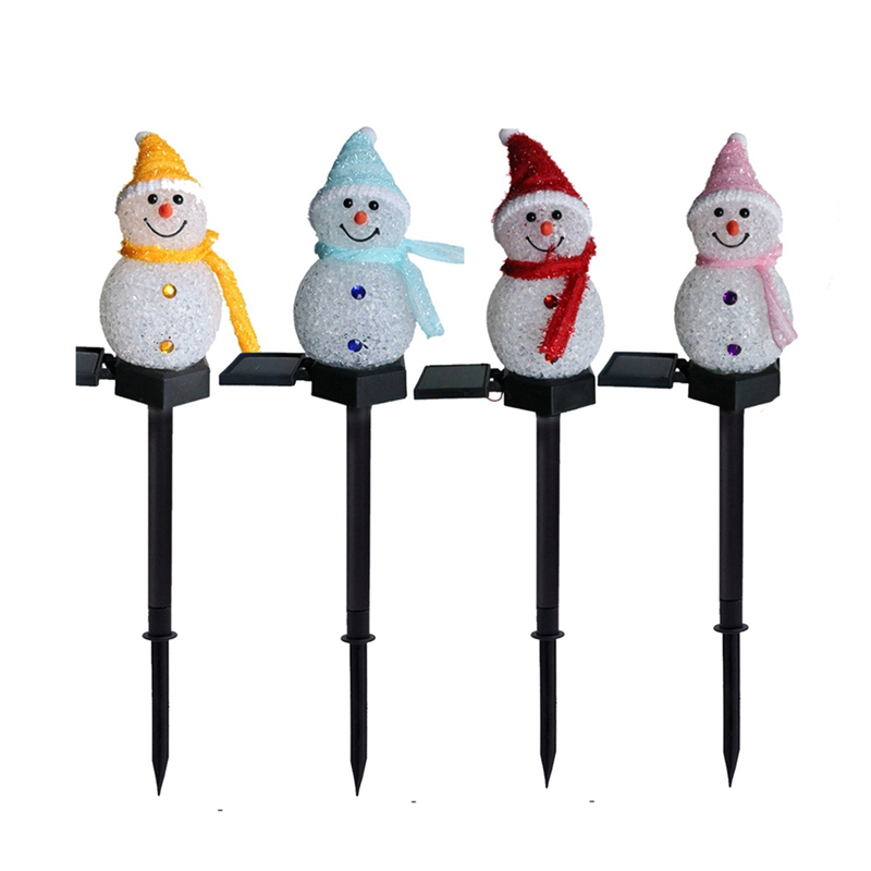 LED Snowman Solar Garden Light - đánh giá và giá Outdoor Yard Power Stake