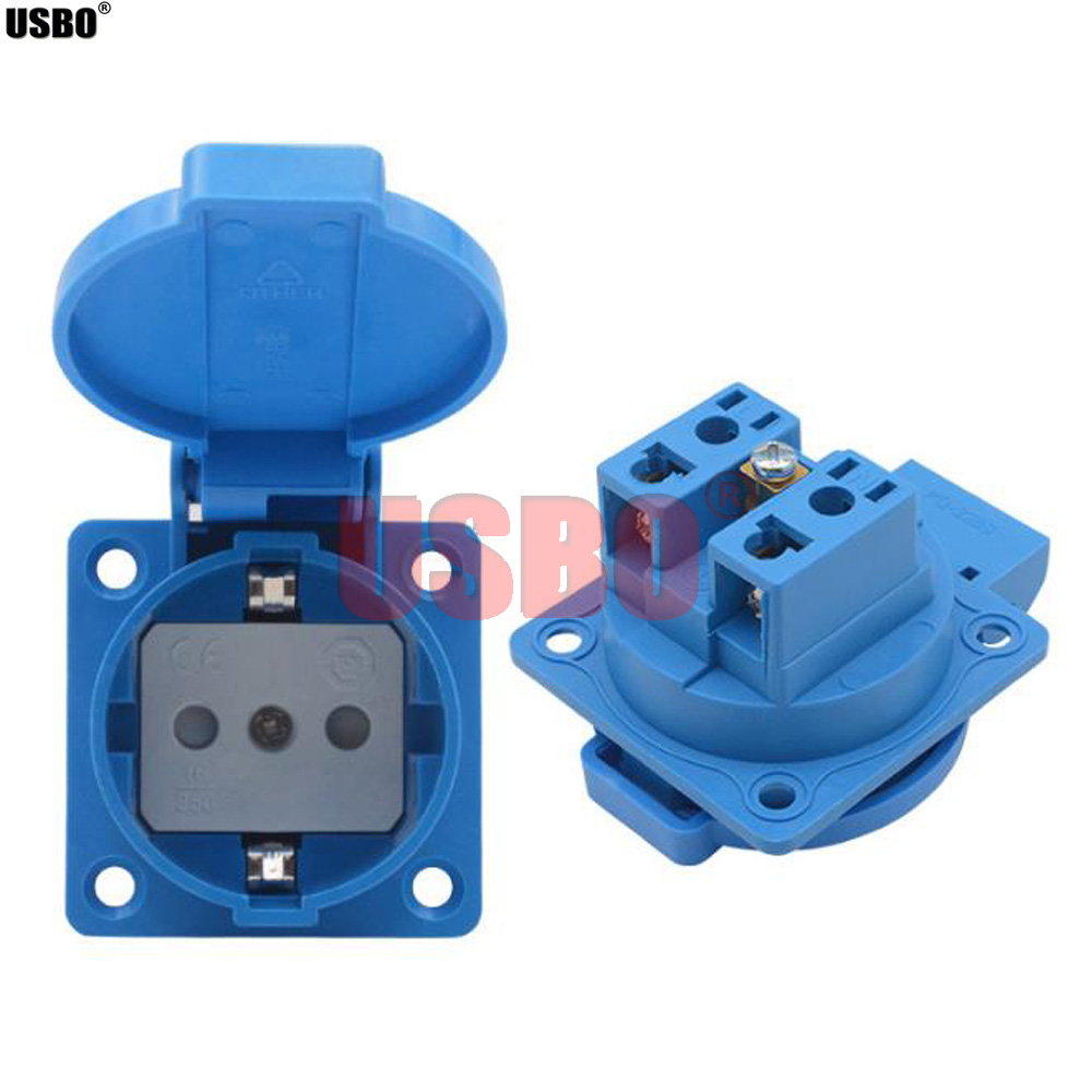 Màu Xanh Đen Tròn Bao 50*50Mm  - đánh giá và giá Outdoor Power Inlet Box