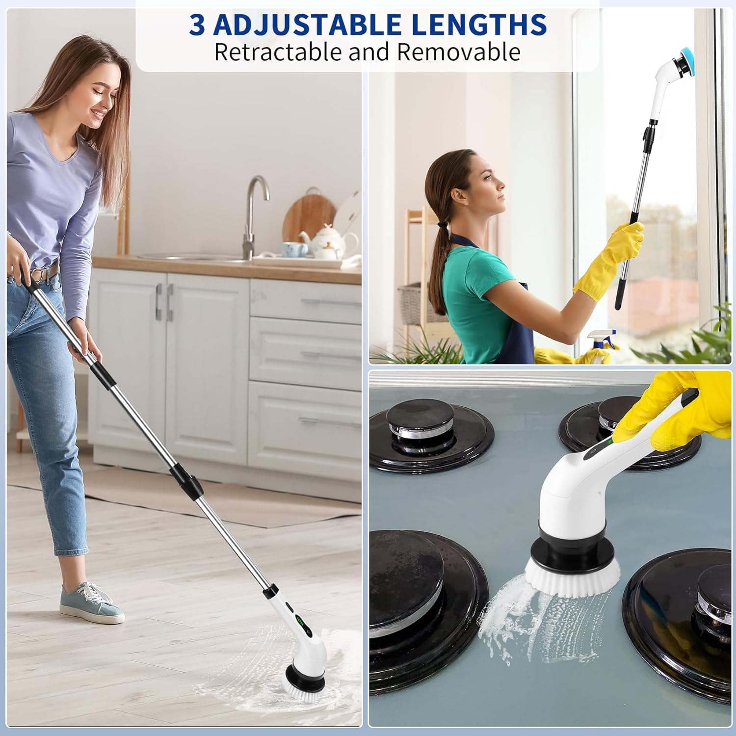 Cordless Household Spin Scrubb - đánh giá và giá Outdoor Power Broom