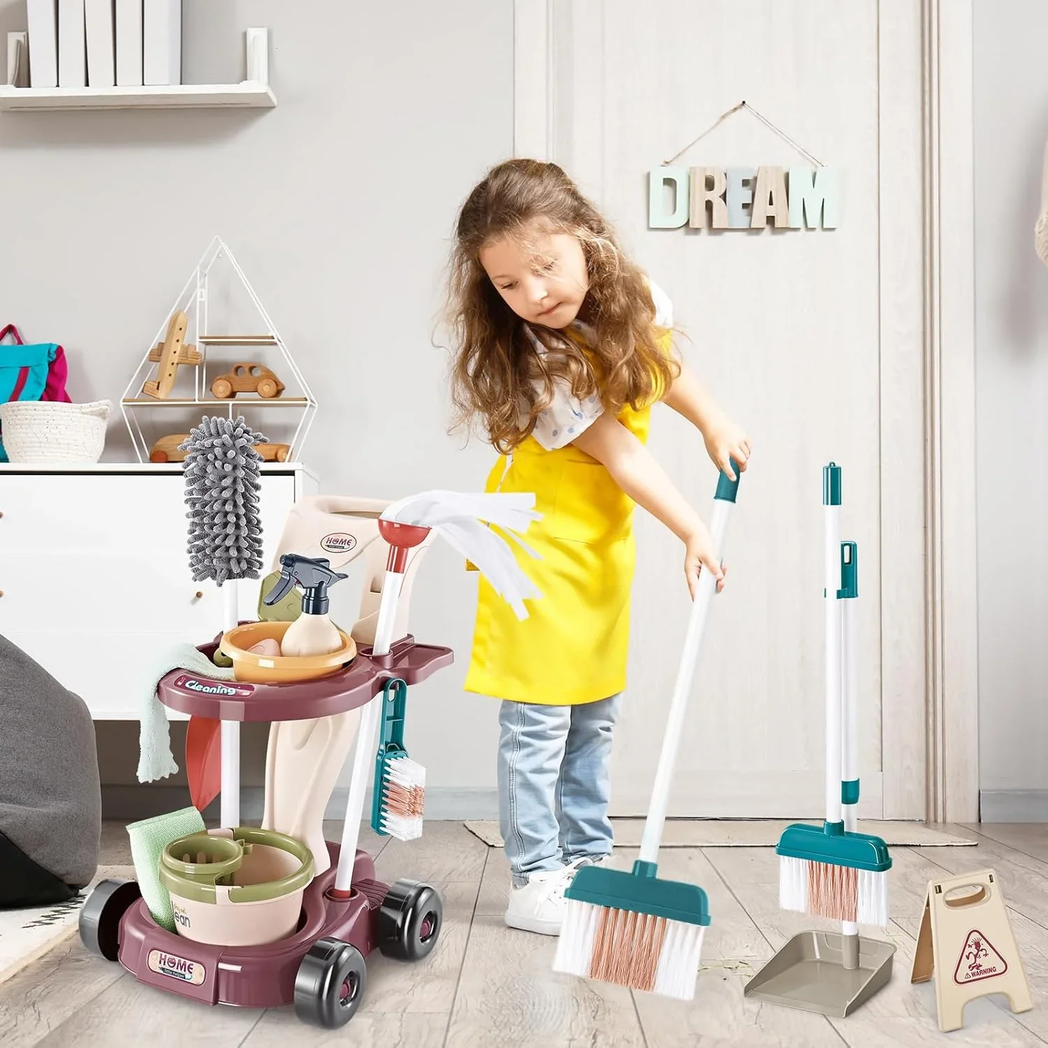 Kids Cleaning Toy Set Housekee - đánh giá và giá Outdoor Power Broom
