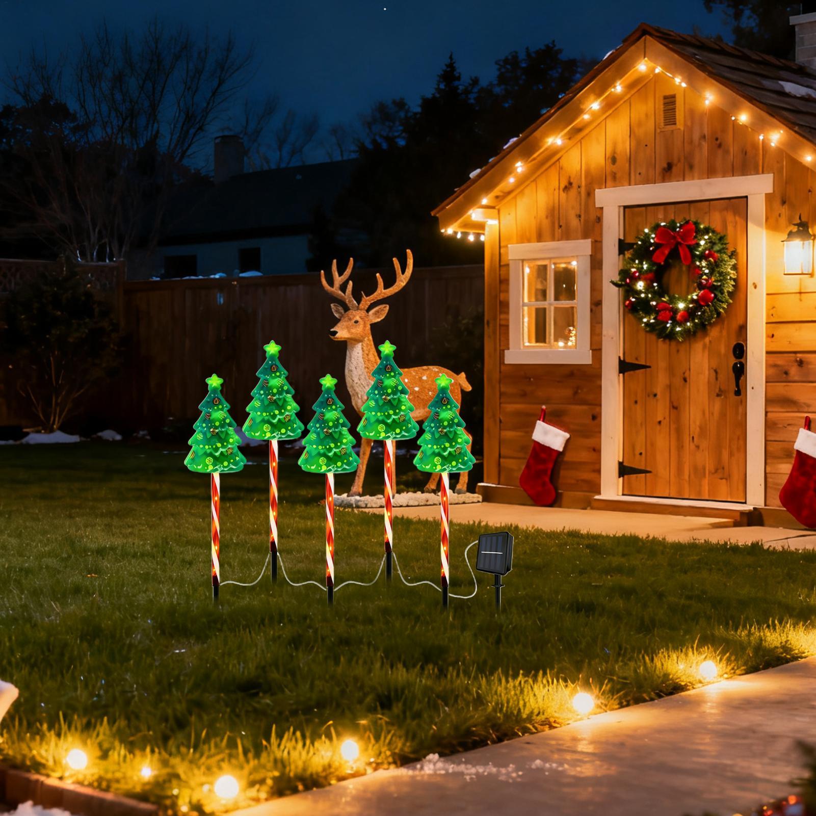 Christmas Tree Driveway Light  - đánh giá và giá Outdoor Yard Power Stake