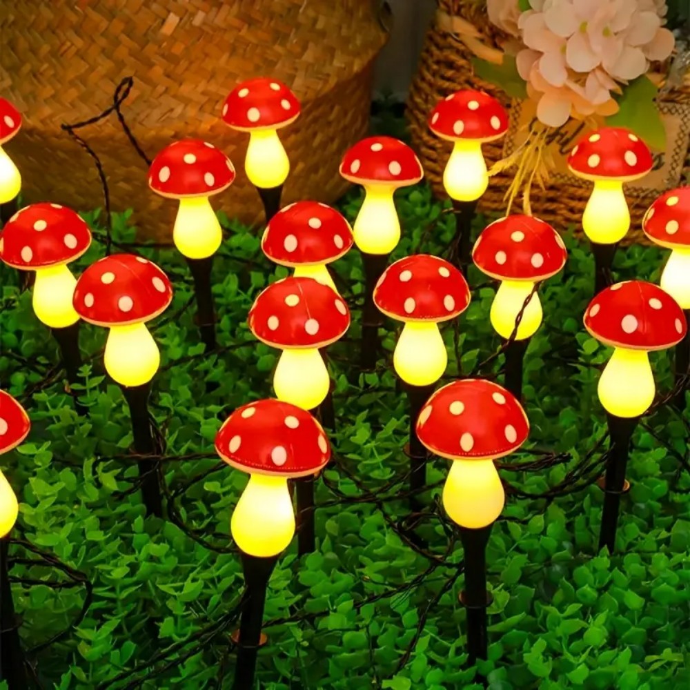 5M10LED/8M20LED Solar Powered  - đánh giá và giá Outdoor Yard Power Stake