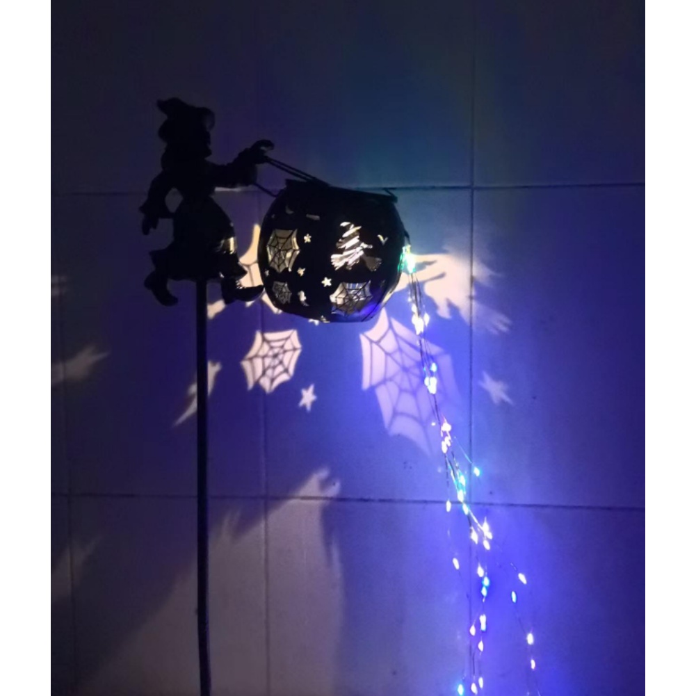 Solar-Powered Witch Cauldron G - đánh giá và giá Outdoor Yard Power Stake