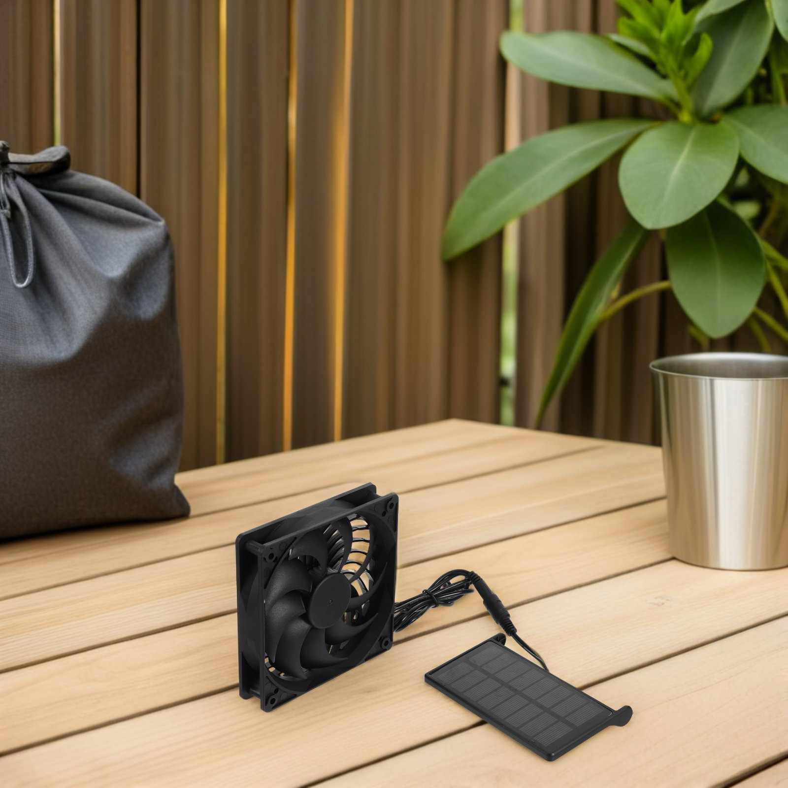 Solar Fan 3W Solar Panel Power - đánh giá và giá Outdoor Power Fan