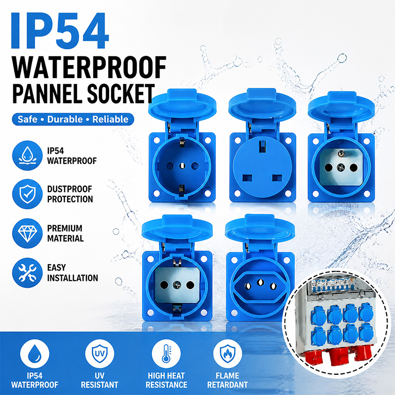 IP54 16A Waterproof Industrial - đánh giá và giá Outdoor Power Inlet Box