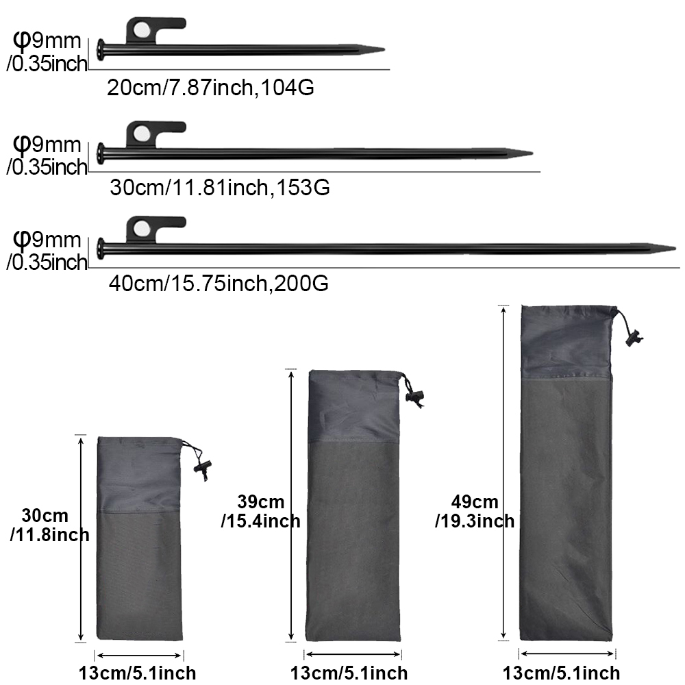4Pcs Heavy Duty Tent Stakes wi - đánh giá và giá Outdoor Power Stake