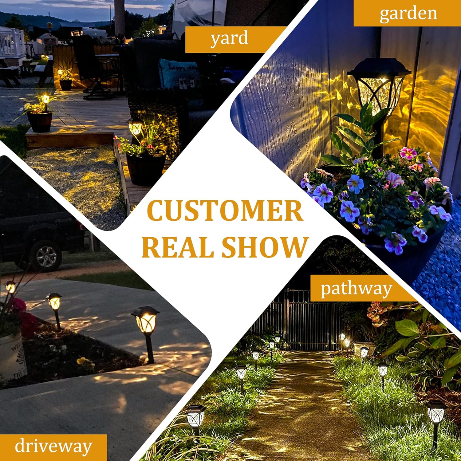 1-8PCS Solar Powered Outdoor G - đánh giá và giá Outdoor Yard Power Stake