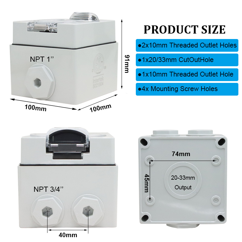 125/250V 20A Generator RV Powe - đánh giá và giá Outdoor Power Inlet Box