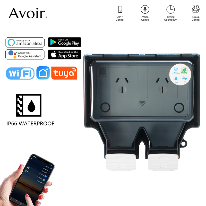 Avoir Tuya Wifi Waterproof Ele - đánh giá và giá Outdoor Power Inlet Box