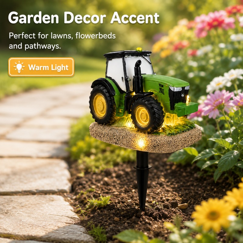 Solar Tractor Garden Stake Lig - đánh giá và giá Outdoor Yard Power Stake