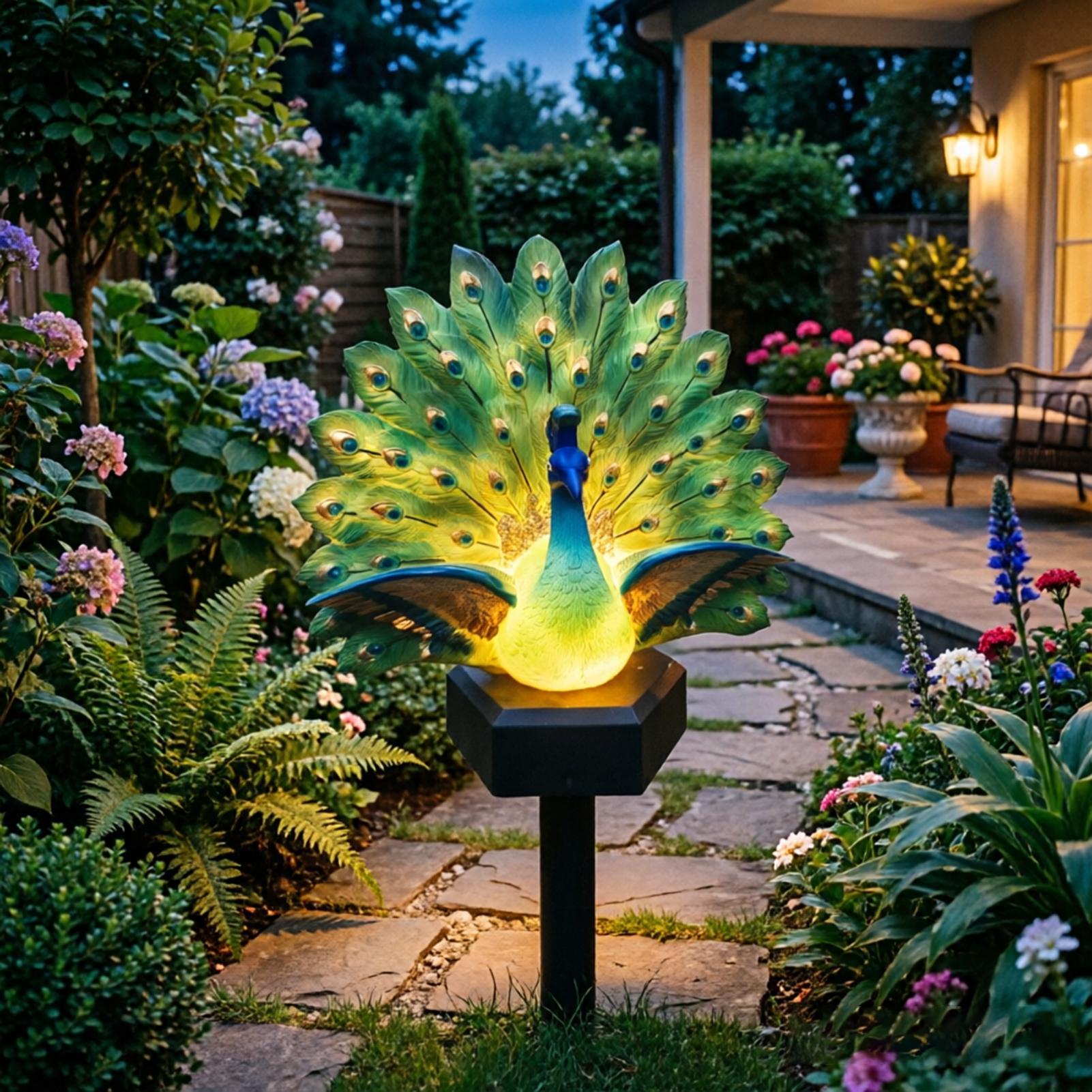 Solar Bird Garden Decor Solar  - đánh giá và giá Outdoor Yard Power Stake