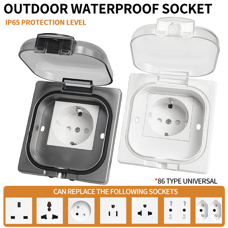 IP65 Waterproof Outdoor Socket - đánh giá và giá Outdoor Power Outlet Waterproof