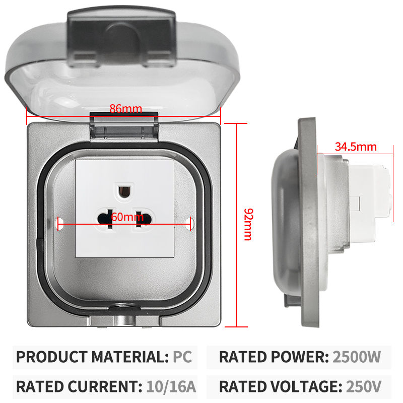 IP65 Waterproof Outdoor Socket - đánh giá và giá Outdoor Power Outlet Waterproof