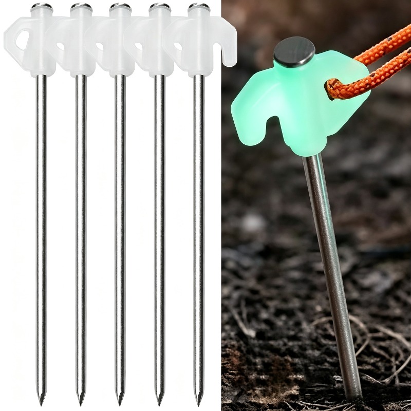 Luminous Tent Pegs Glow in Dar - đánh giá và giá Outdoor Power Stake