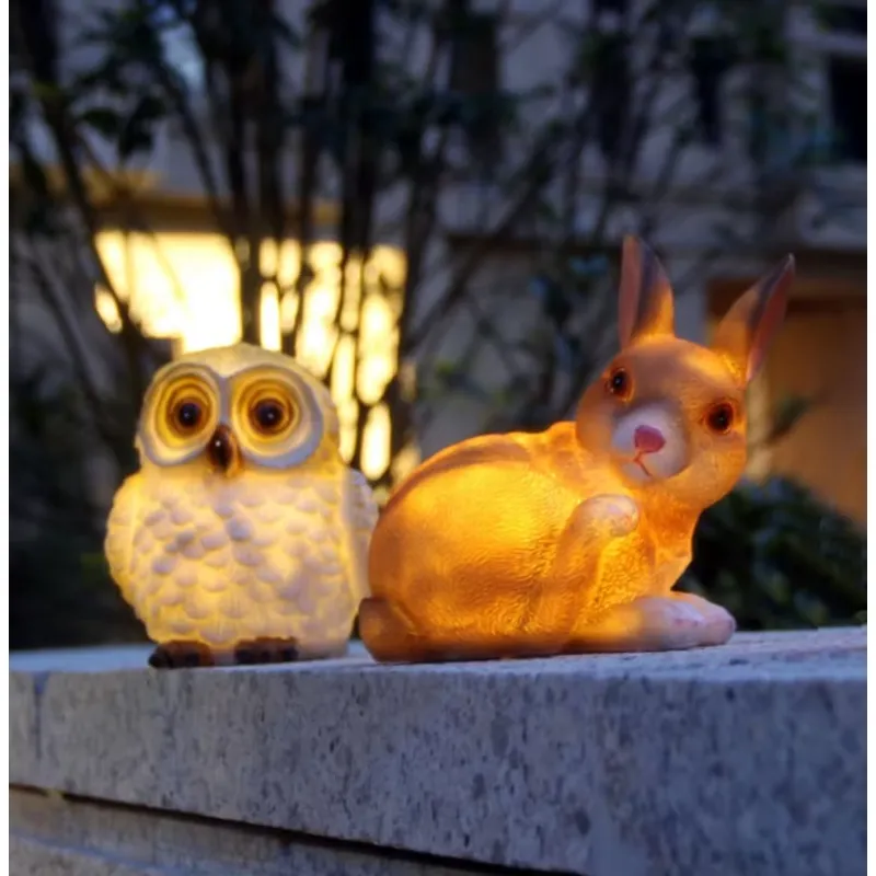 Solar Powered Resin Rabbit Gar - đánh giá và giá Outdoor Yard Power Stake